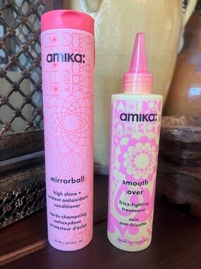 Amika Mirrorball Conditioner & Smooth Over Treatment Bundle